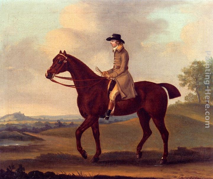 A Horseman In A Landscape painting - Francis Sartorius A Horseman In A Landscape art painting